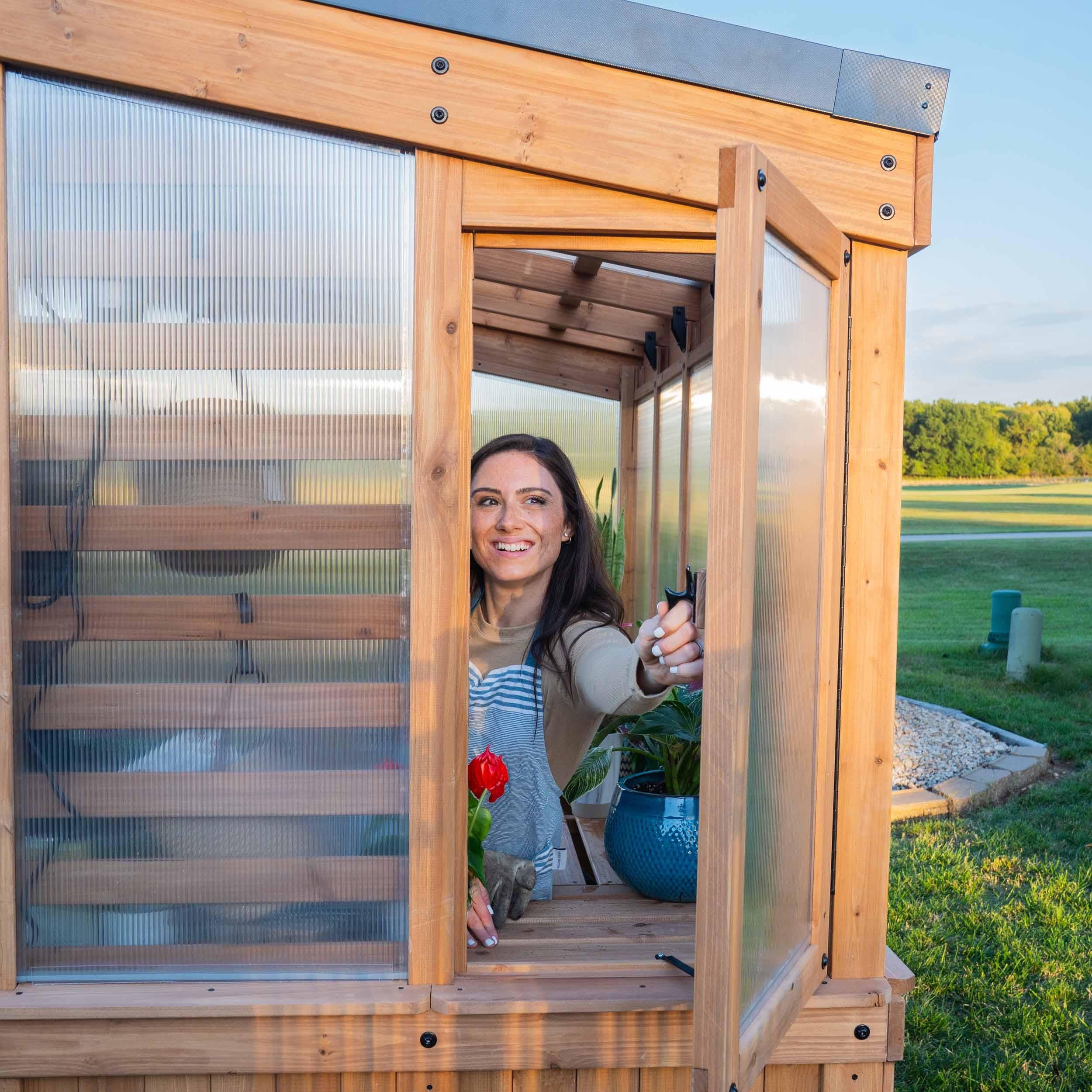Backyard Discovery 9x6 Willow Greenhouse.
