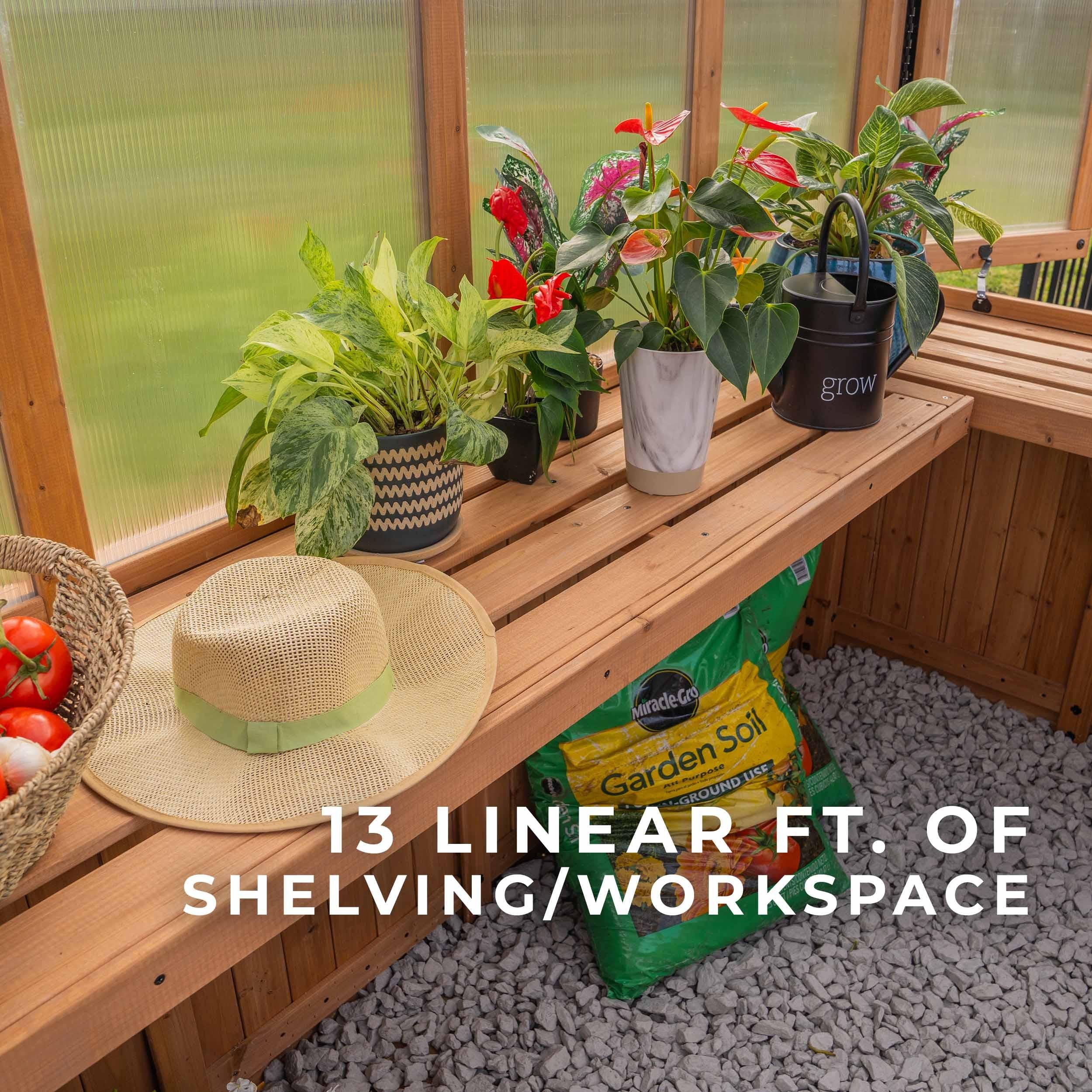 Backyard Discovery 9x6 Willow Greenhouse.