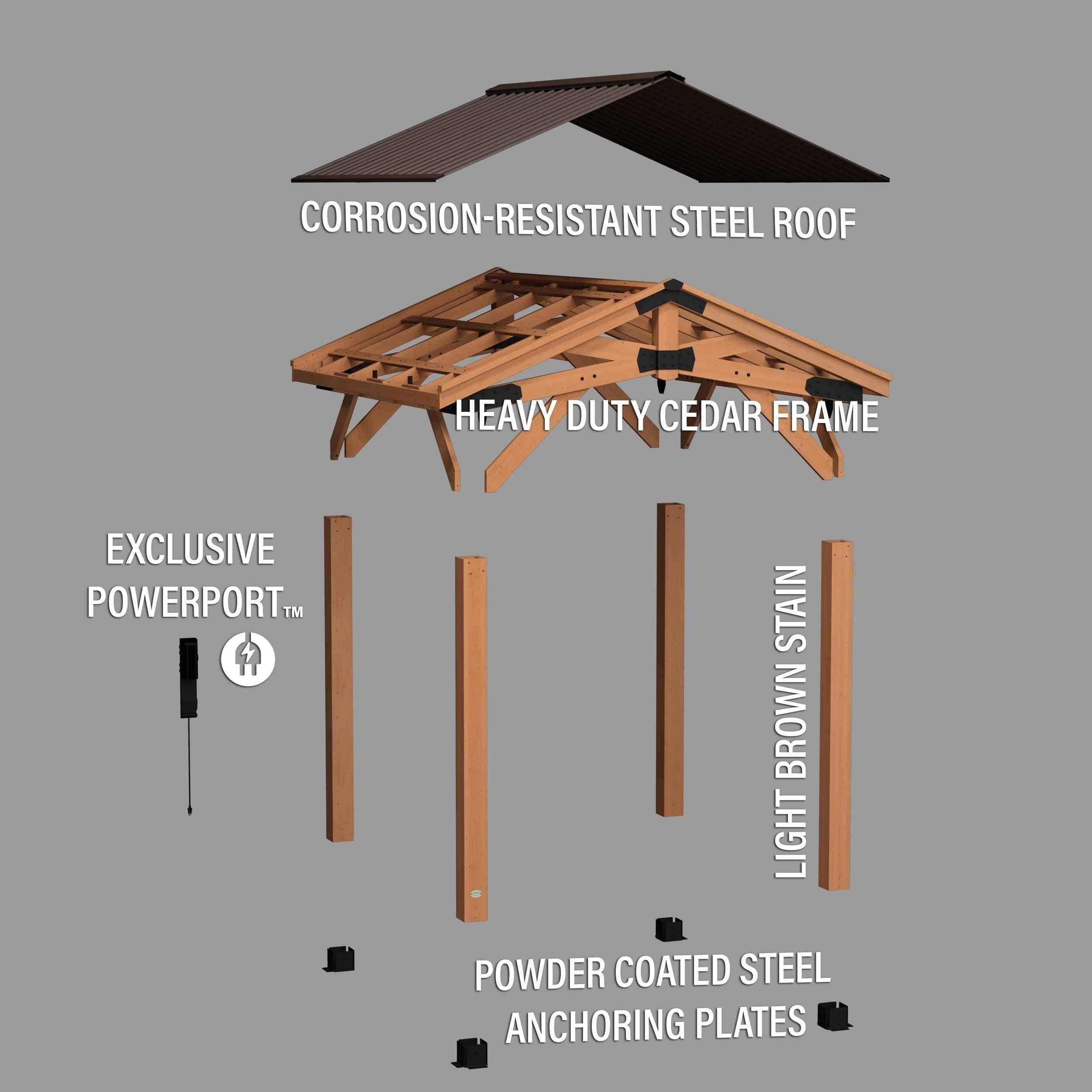 Backyard Discovery 10x10 Norwood Gazebo.