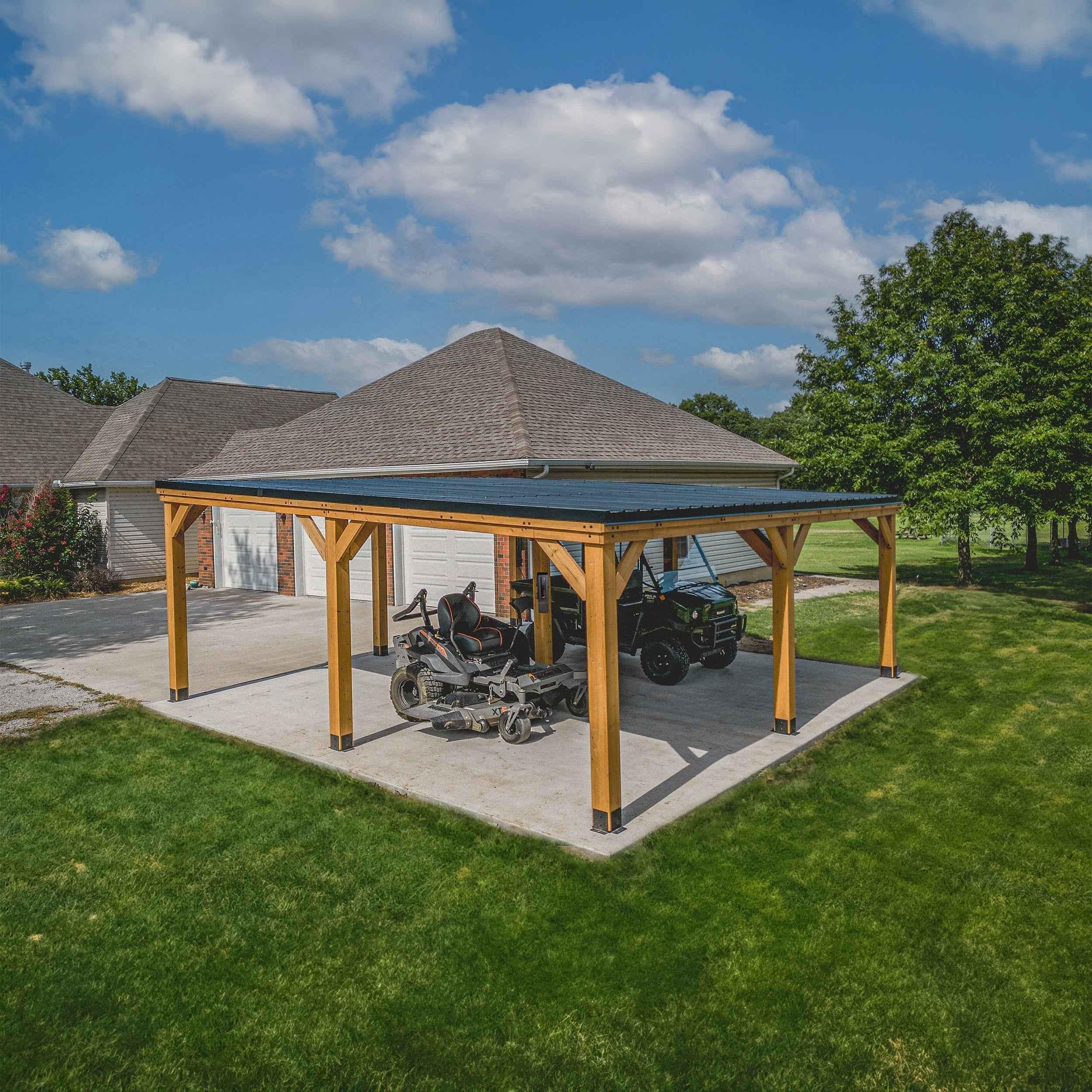 Backyard Discovery 20x20 Kingsport Carport.