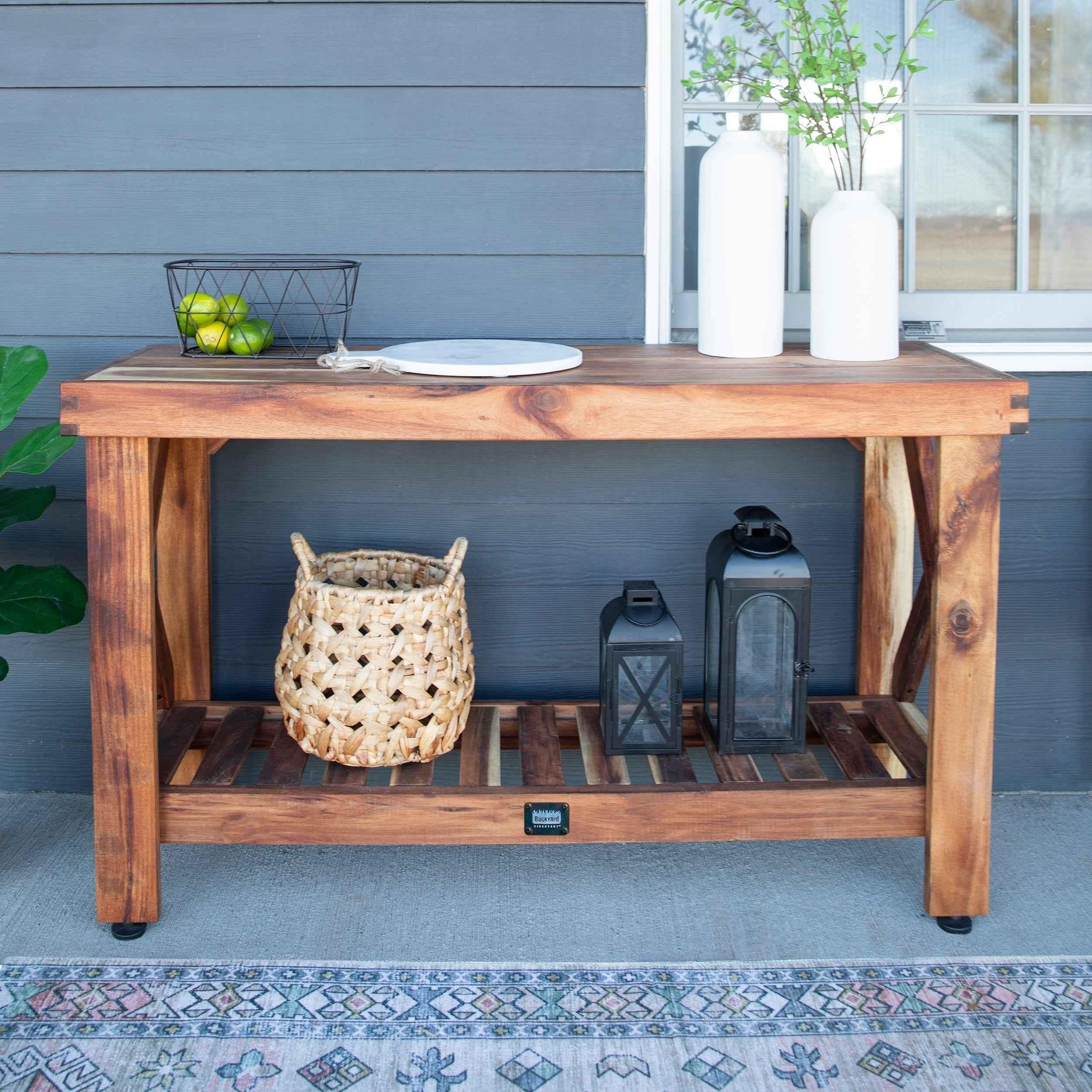 Backyard Discovery Console Table - Acacia.
