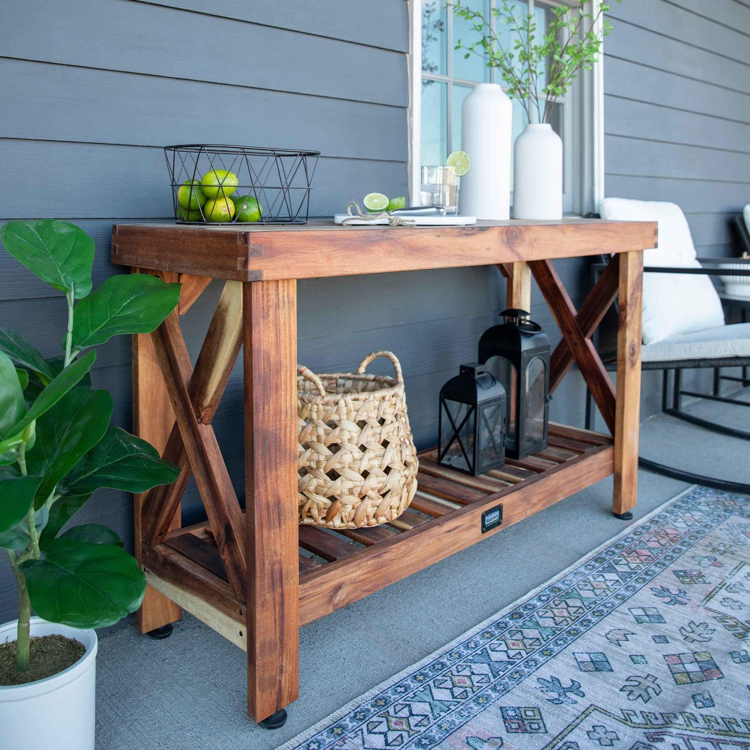 Backyard Discovery Console Table - Acacia.