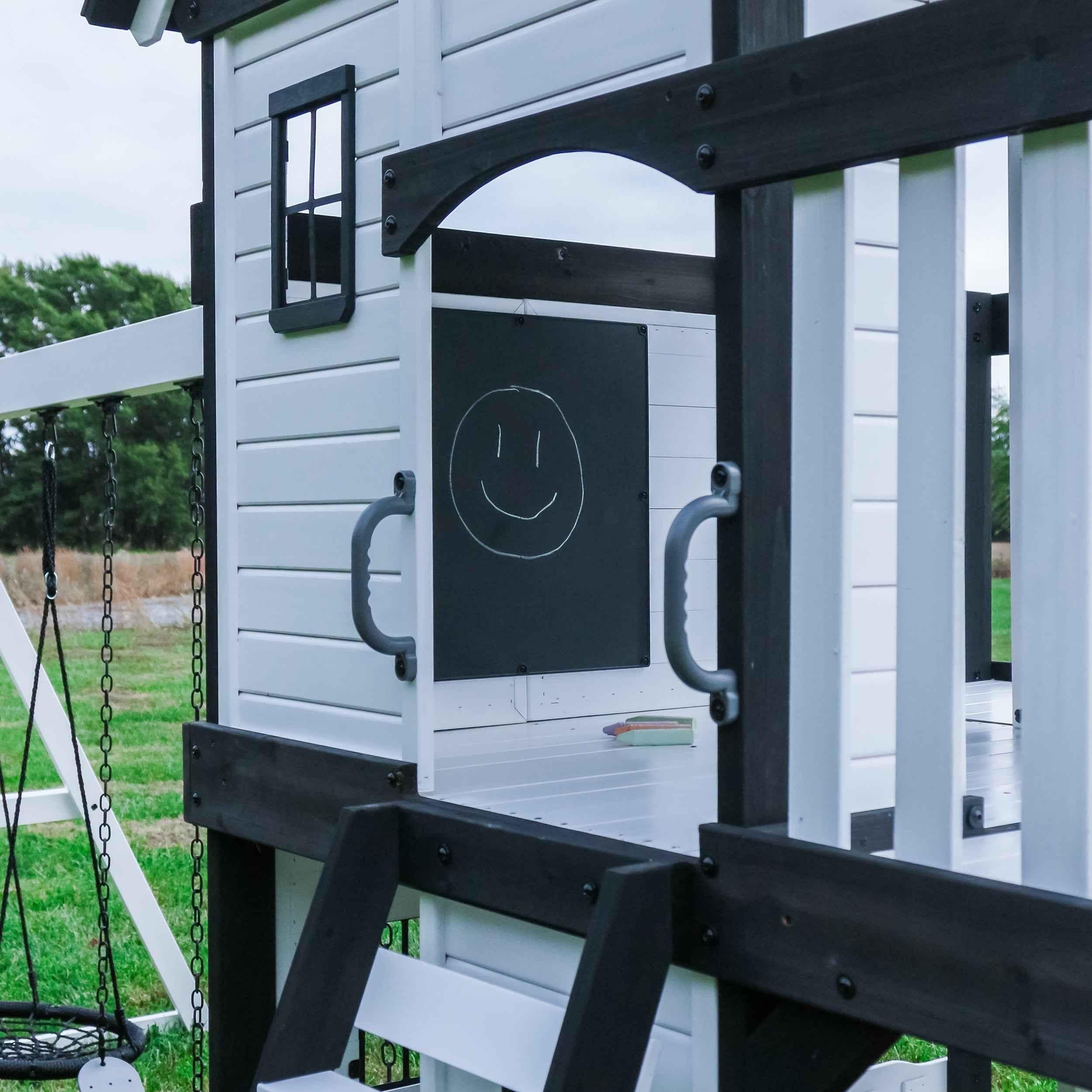 Backyard Discovery Canyon Creek Swing Set – White.