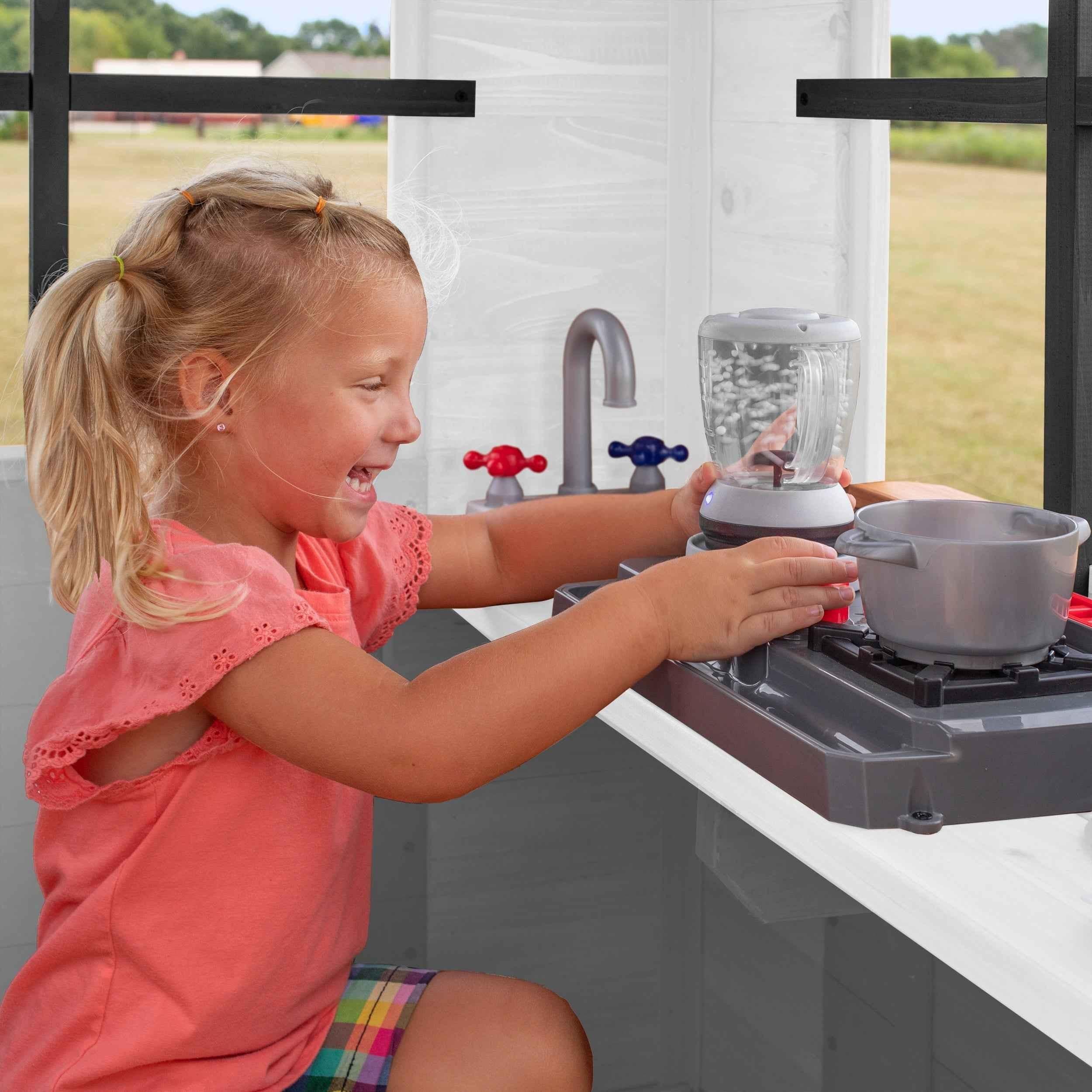 Backyard Discovery Sweetwater Heights Elevated Playhouse.