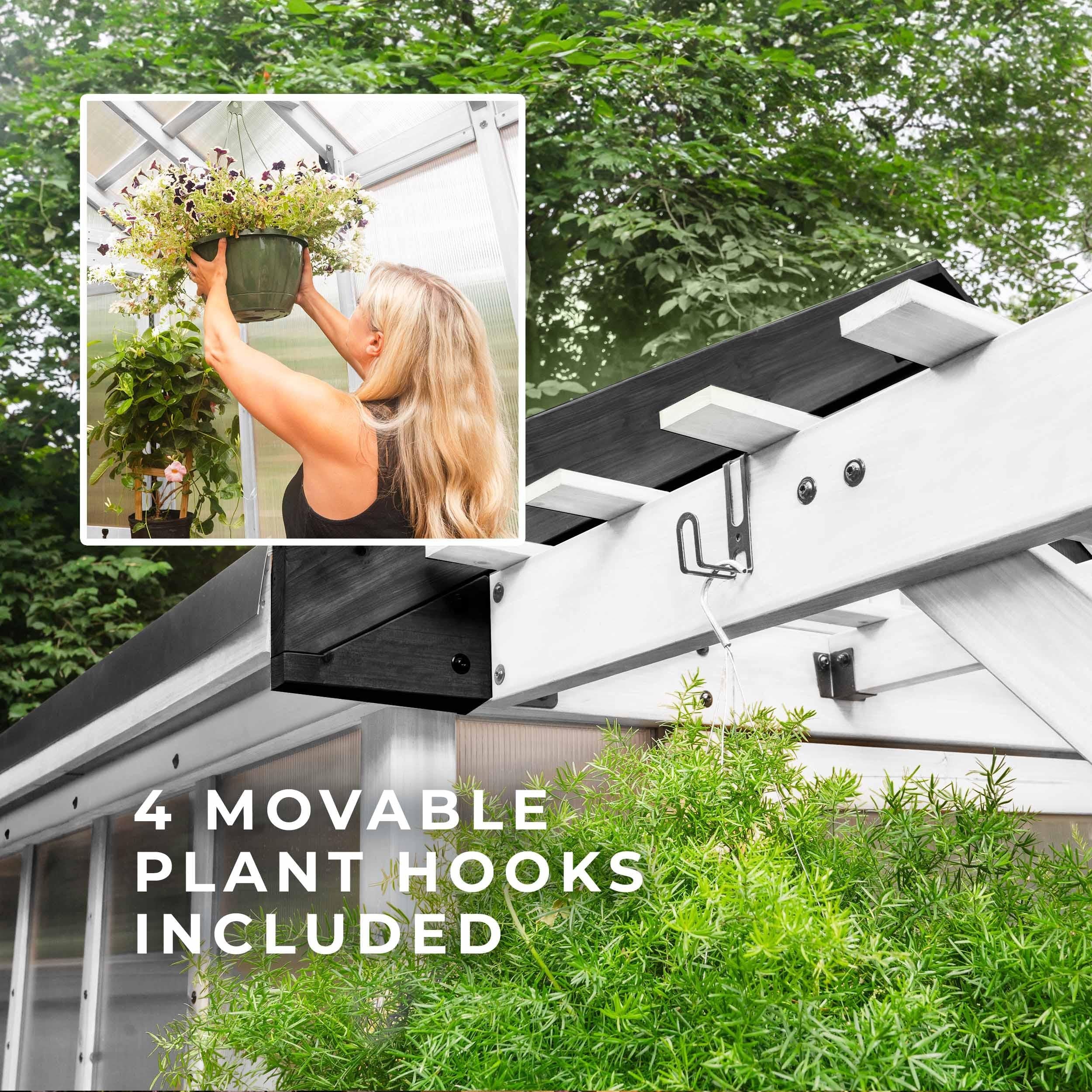 Backyard Discovery 9x6 White Bellerose Greenhouse.