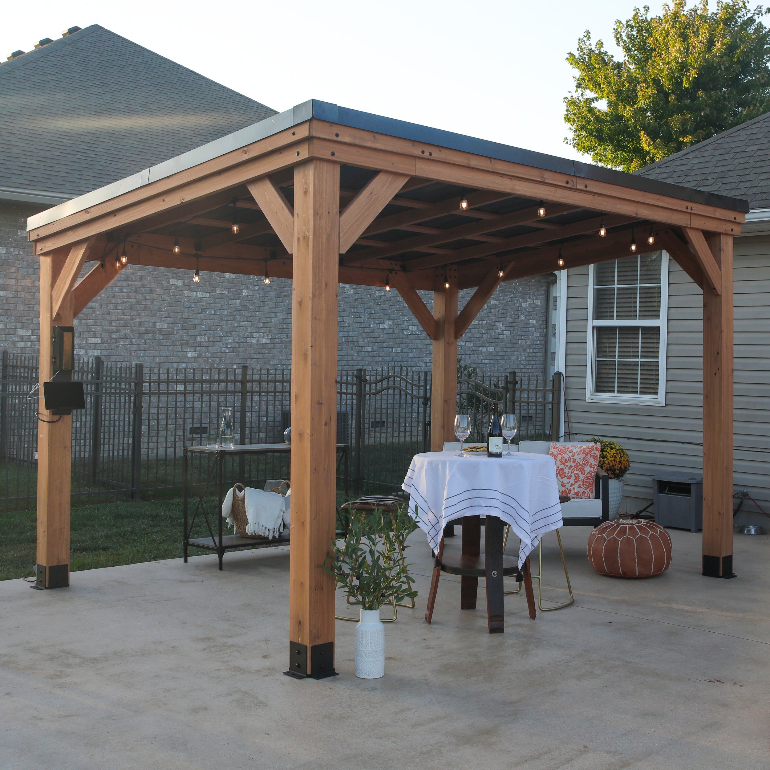 12x9.5 Arcadia Sloped Roof Gazebo