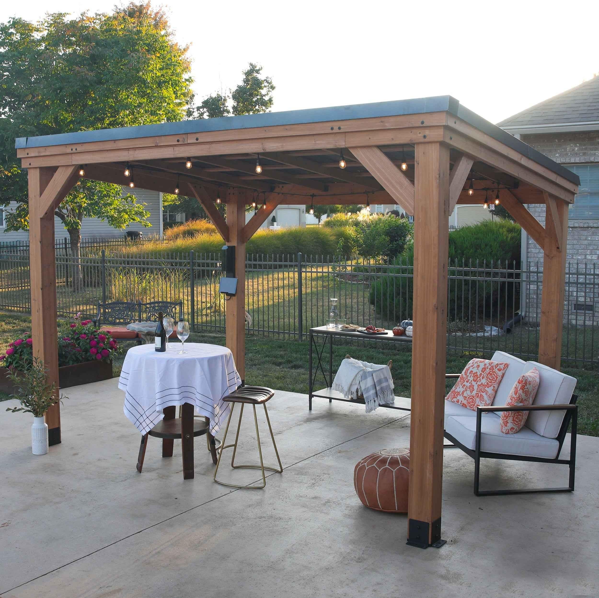 Backyard Discovery 12x9.5 Arcadia Gazebo.