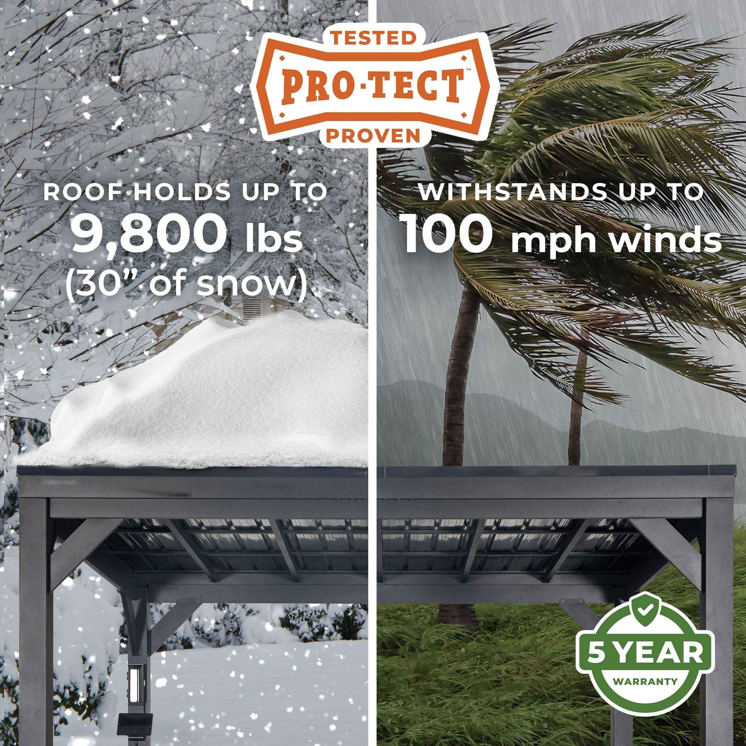 Backyard Discovery 20x9.5 Stonebridge Gazebo/Carport.