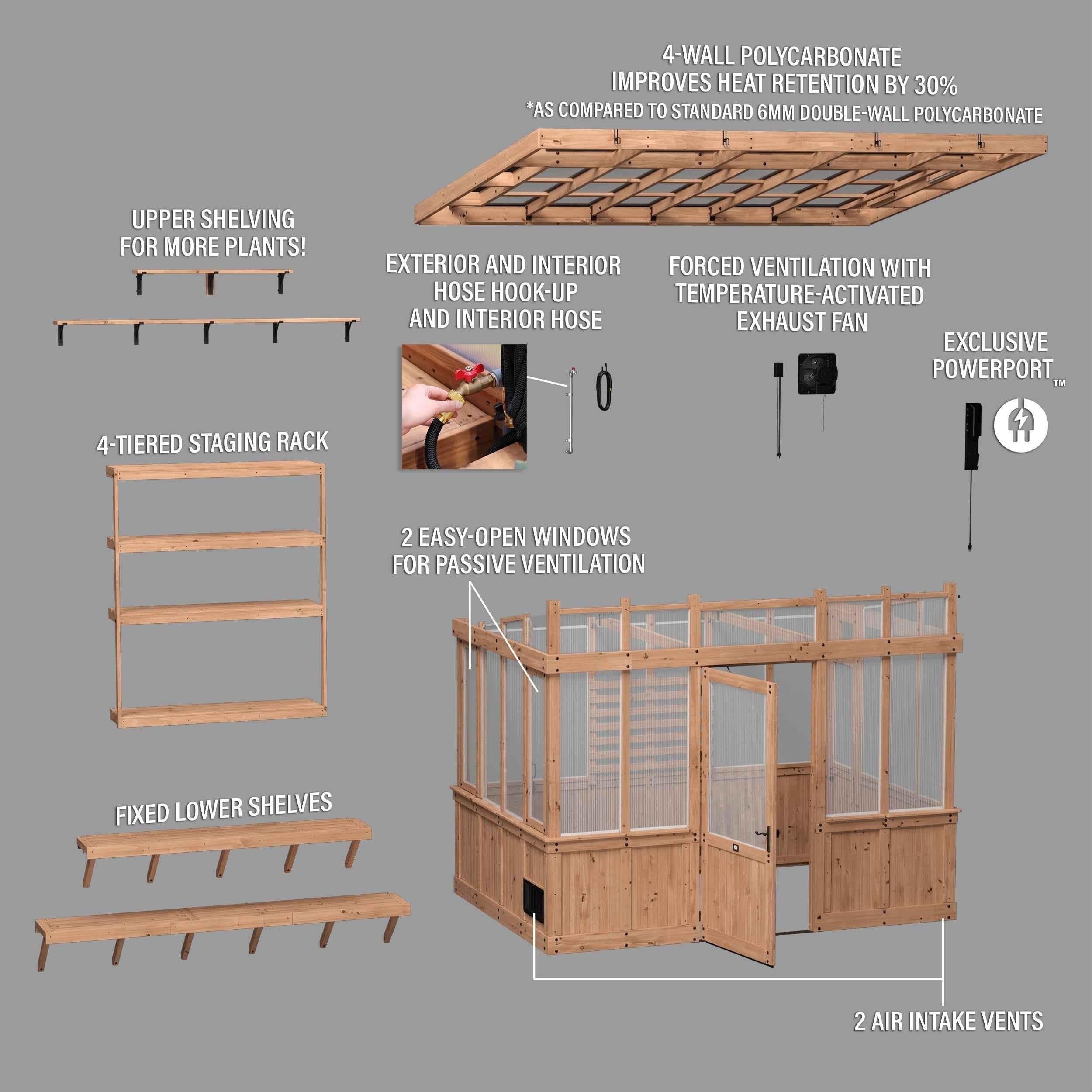 Backyard Discovery 11x7 Poppy Greenhouse.