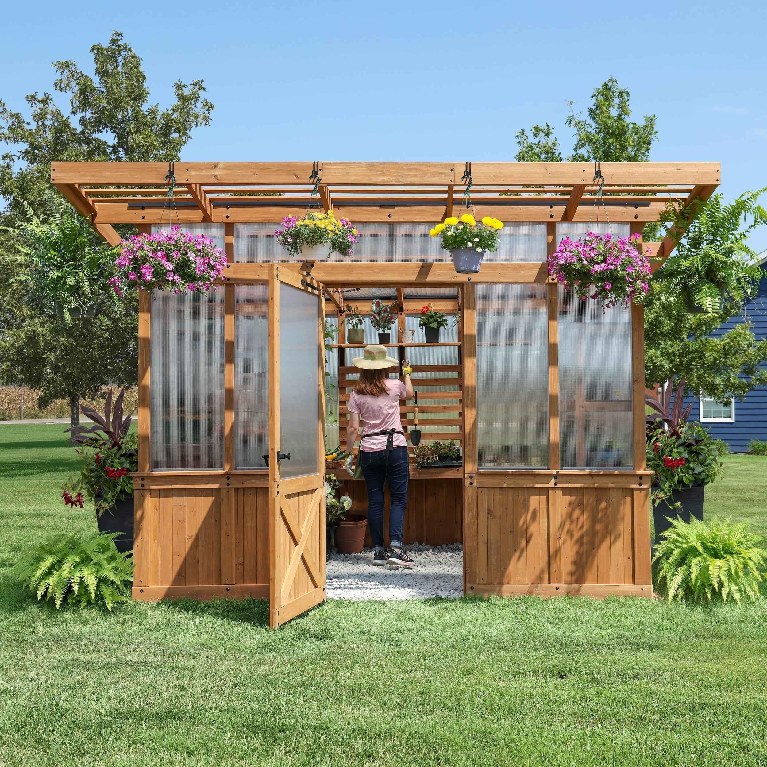 Backyard Discovery 11x7 Poppy Greenhouse.