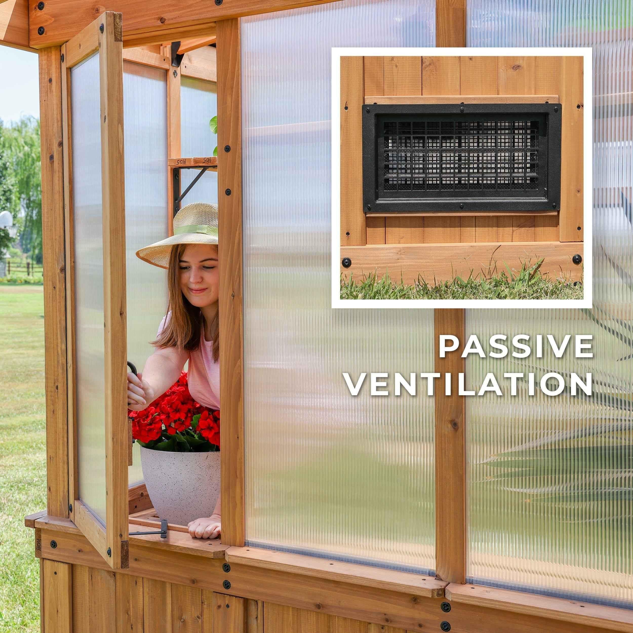 Backyard Discovery 11x7 Poppy Greenhouse.