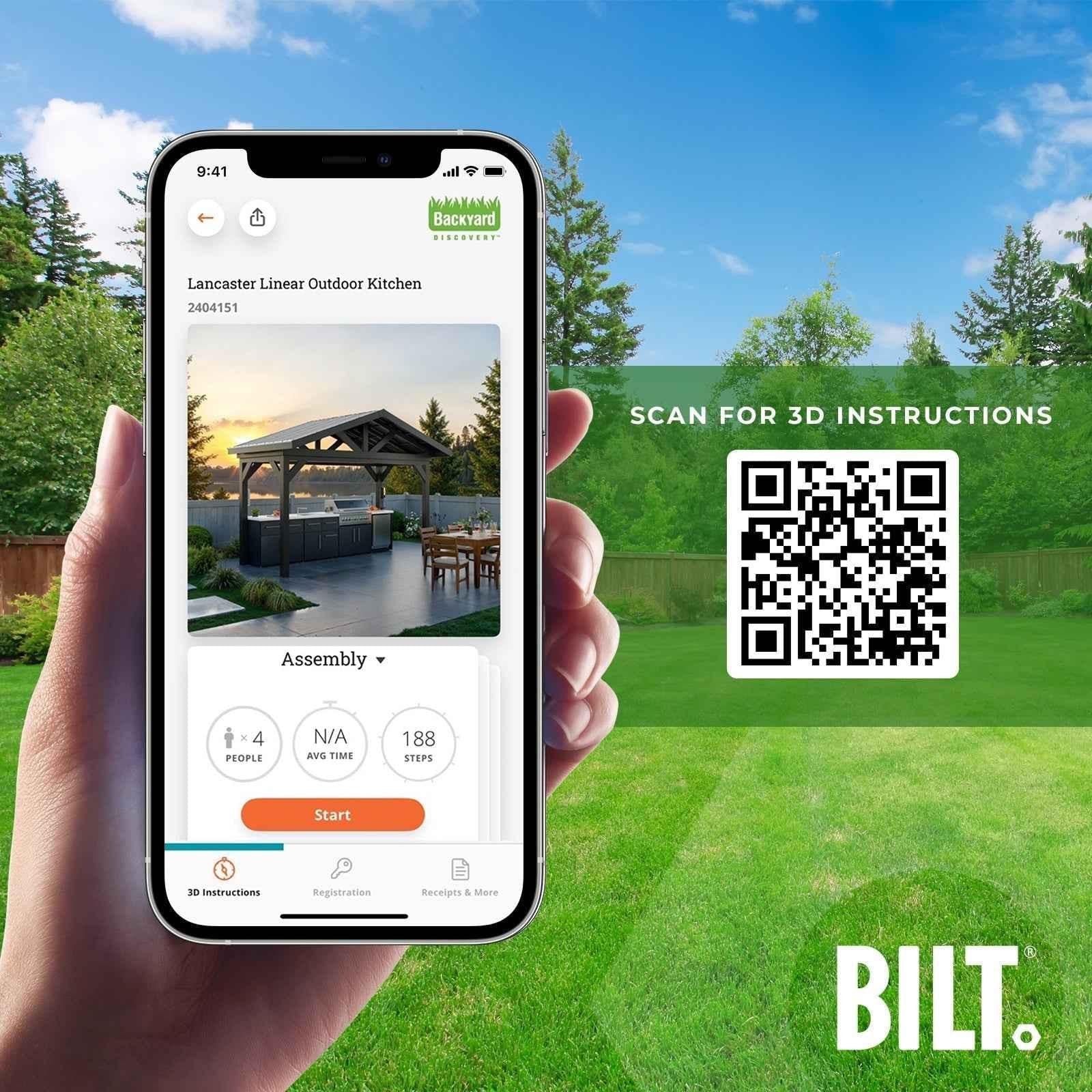 Backyard Discovery Lancaster Linear Outdoor Kitchen.