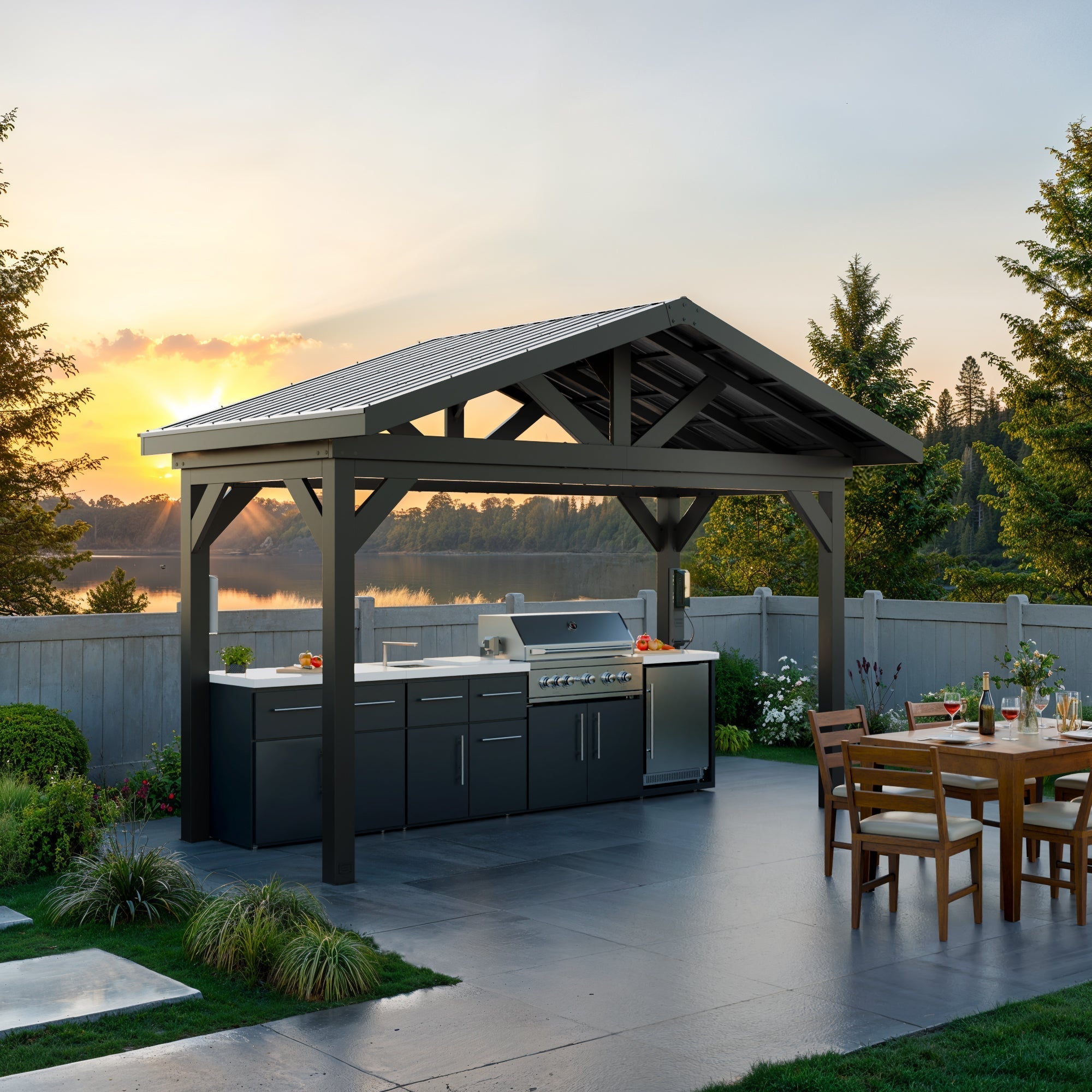 Lancaster Linear Outdoor Kitchen