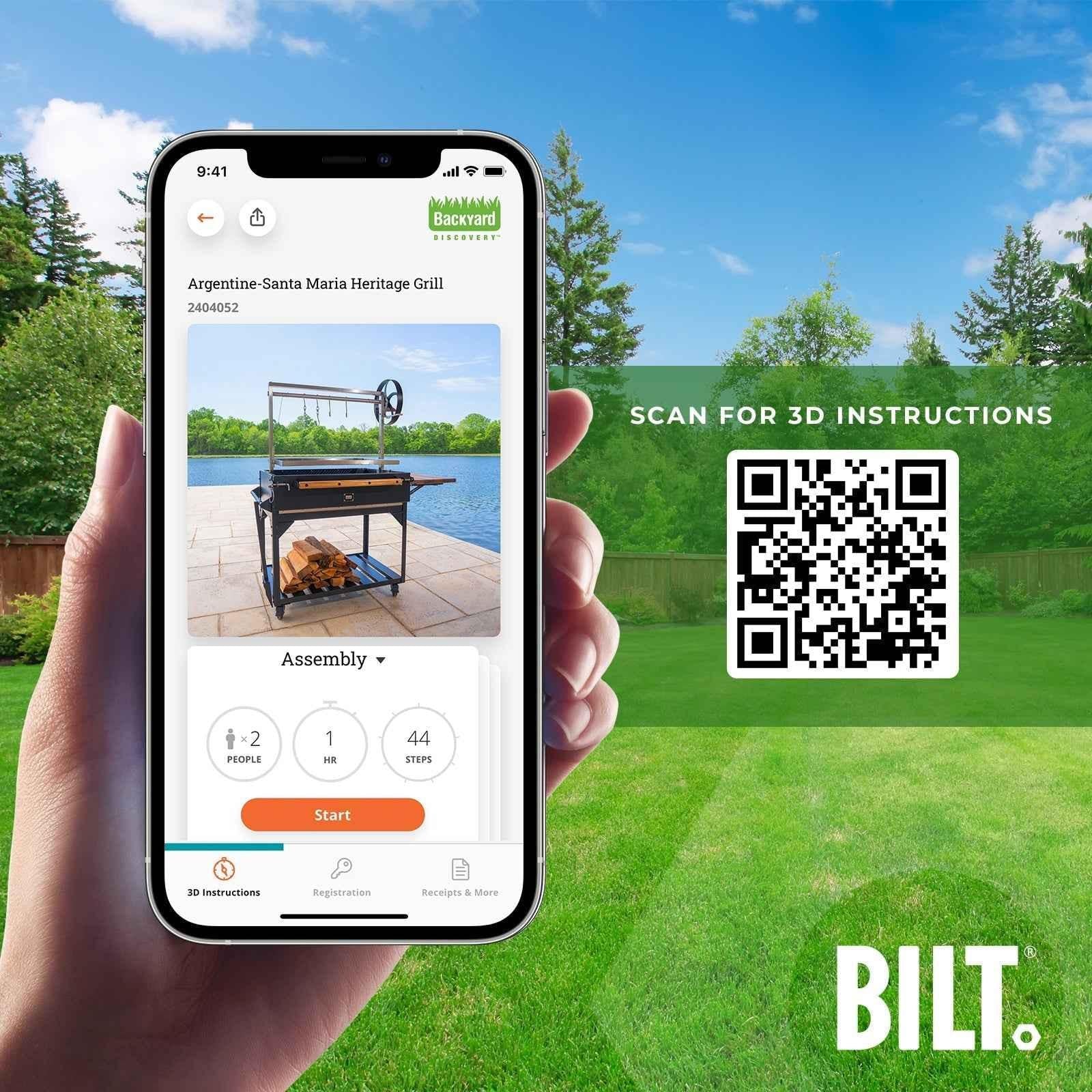 Backyard Discovery Premium Heritage Argentine BBQ Grill.