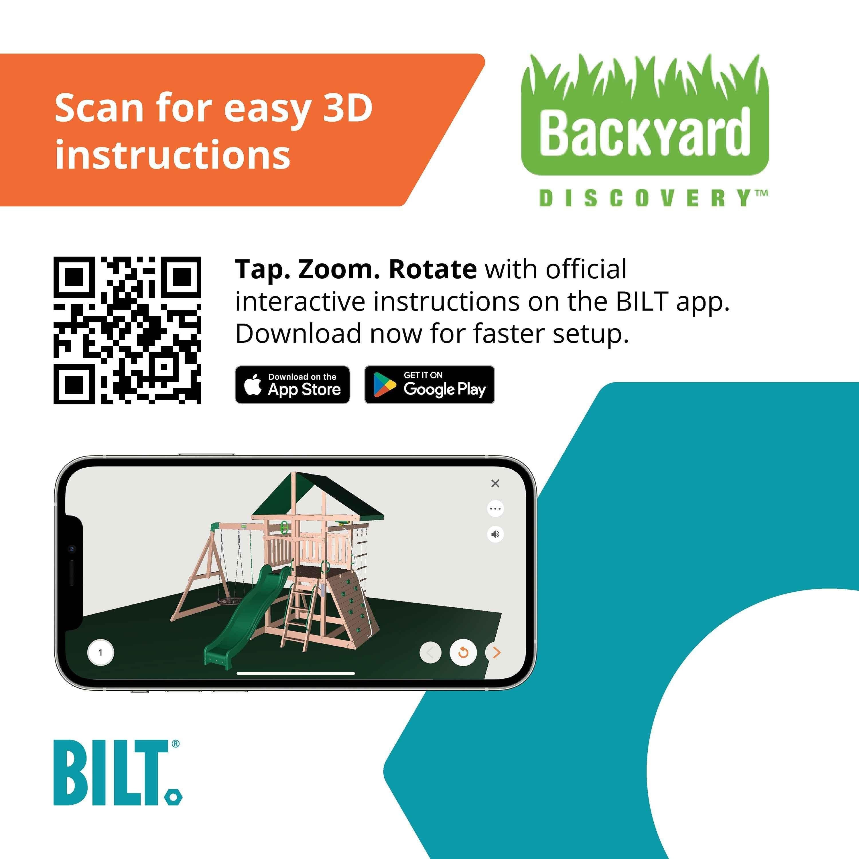 Backyard Discovery Grayson Peak Swing Set.