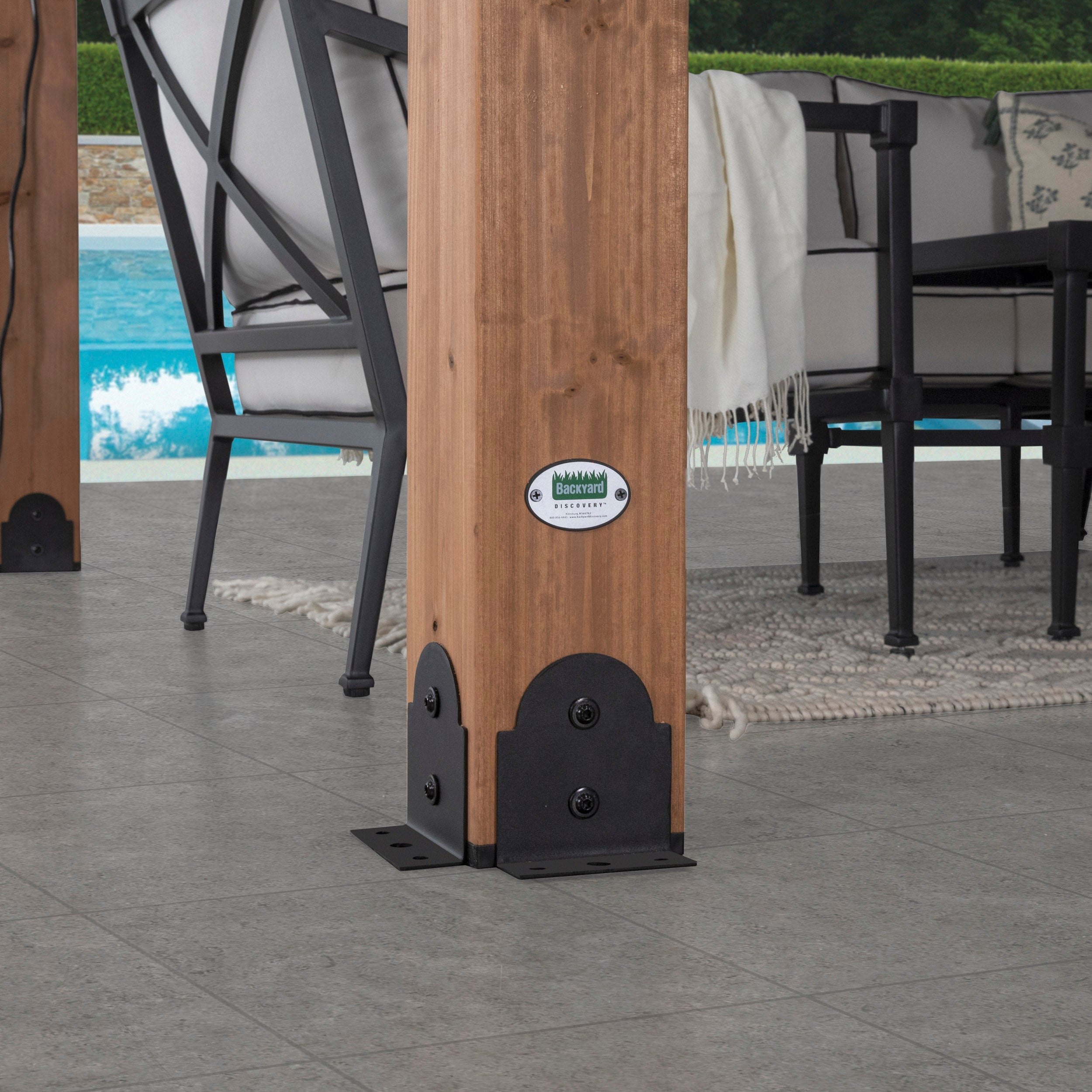 Barrington Gazebo Black Modern Hardware