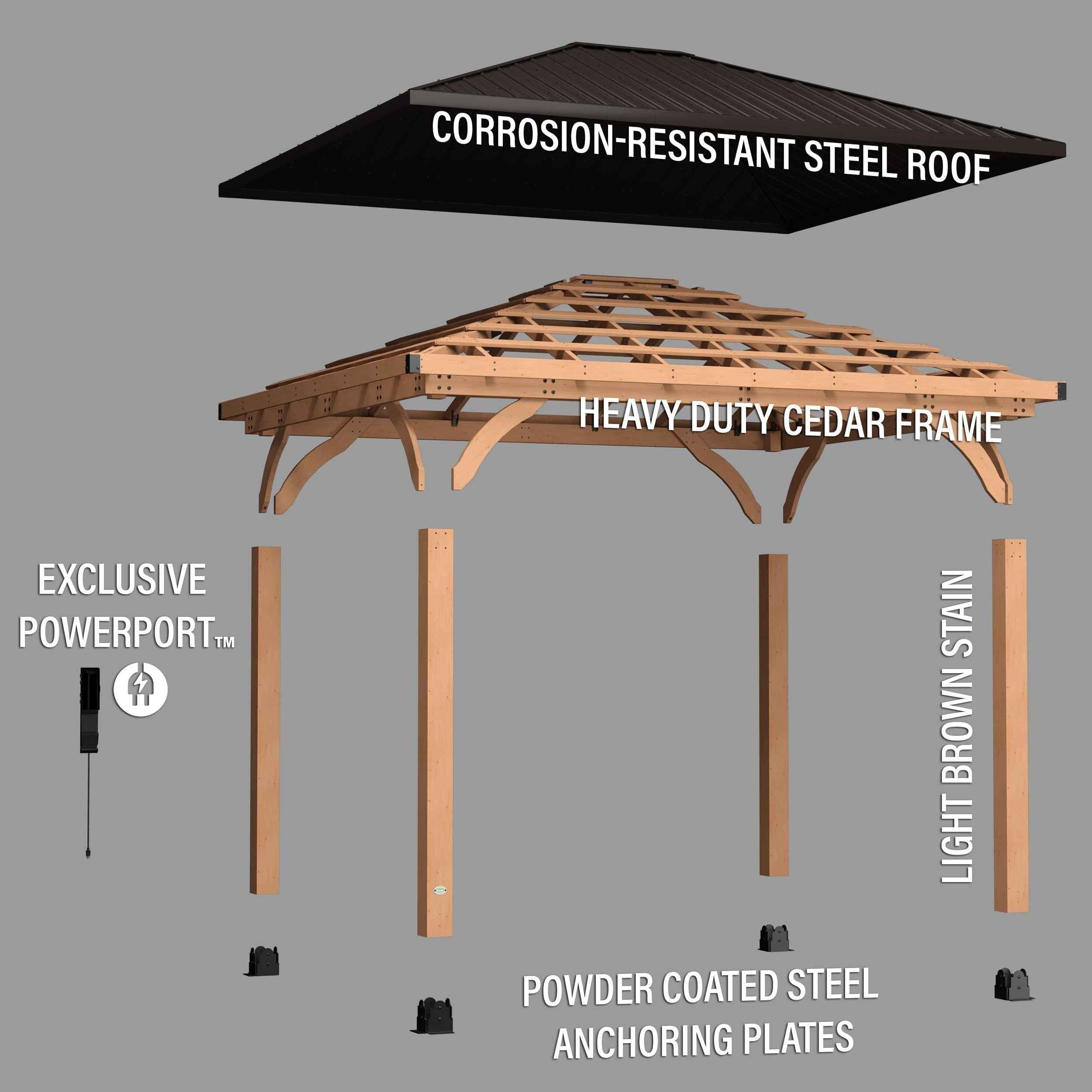 Backyard Discovery 14x10 Cordova Gazebo.