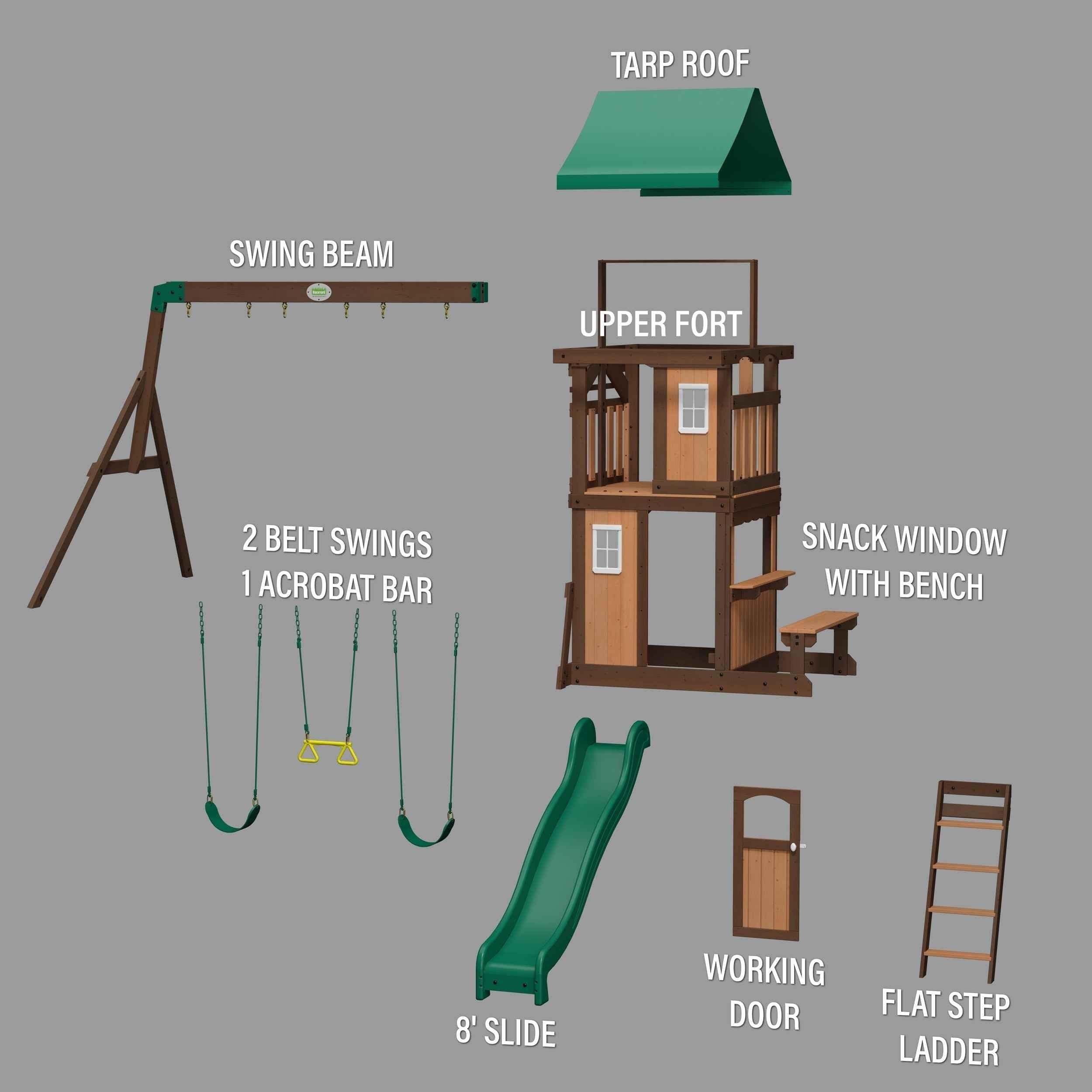 Backyard Discovery Lakewood Swing Set.