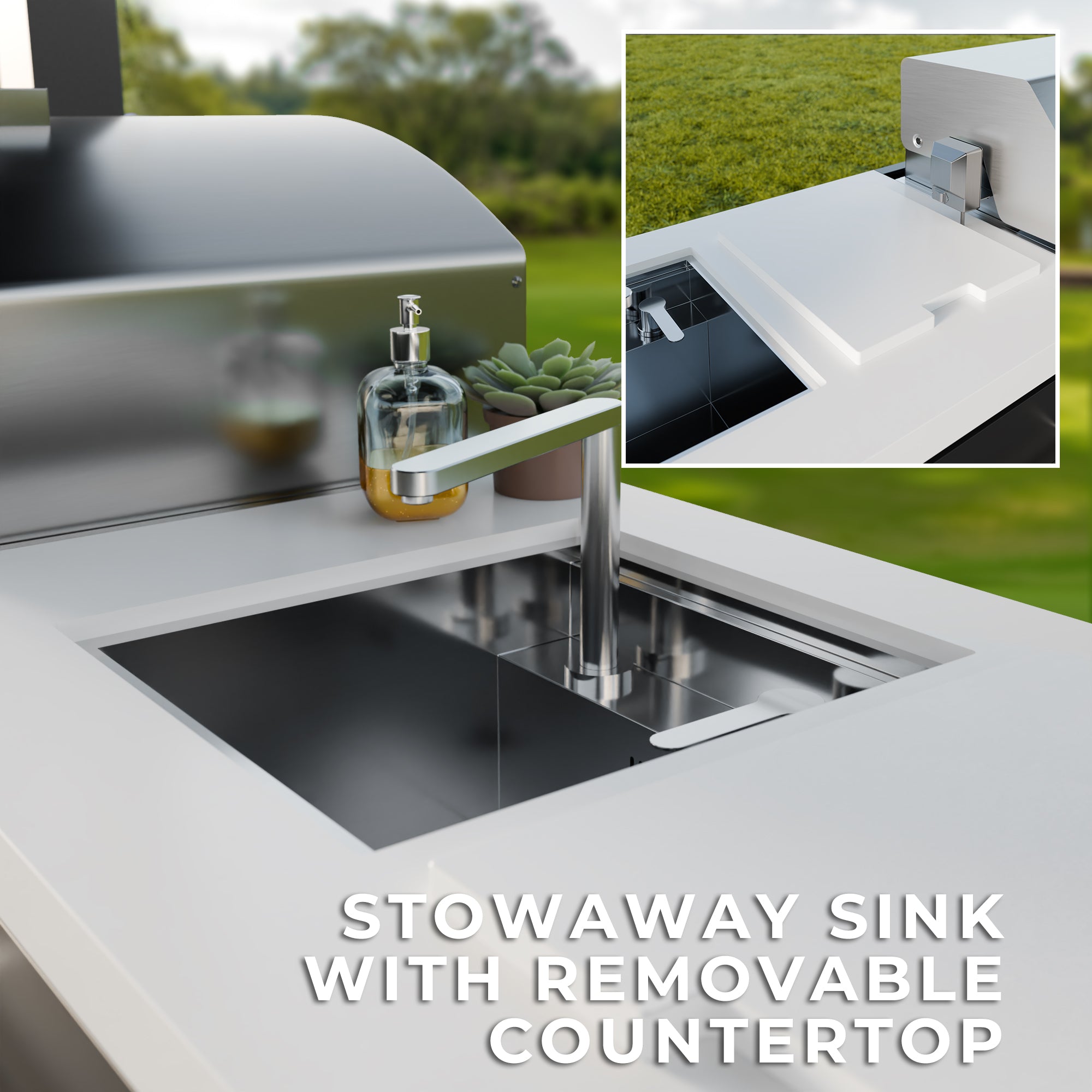 Lancaster Galley Outdoor Kitchen Sink