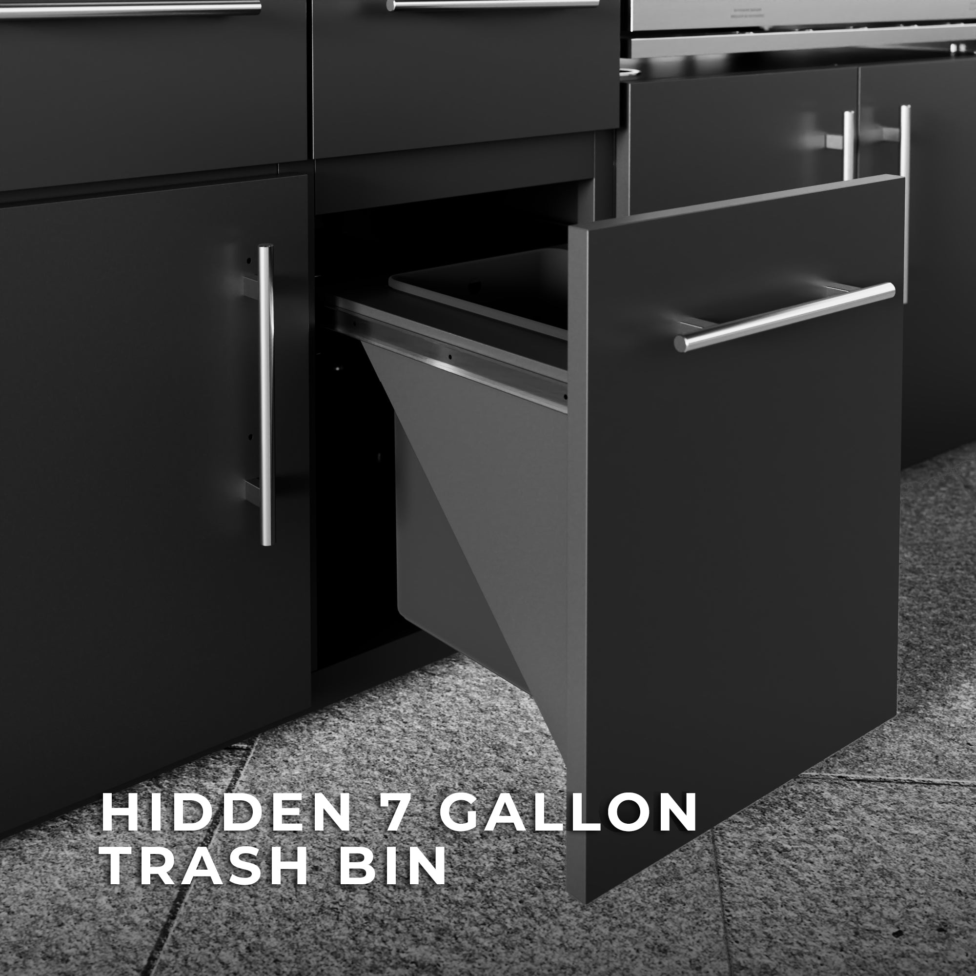 Lancaster Galley Outdoor Kitchen Trash Bin