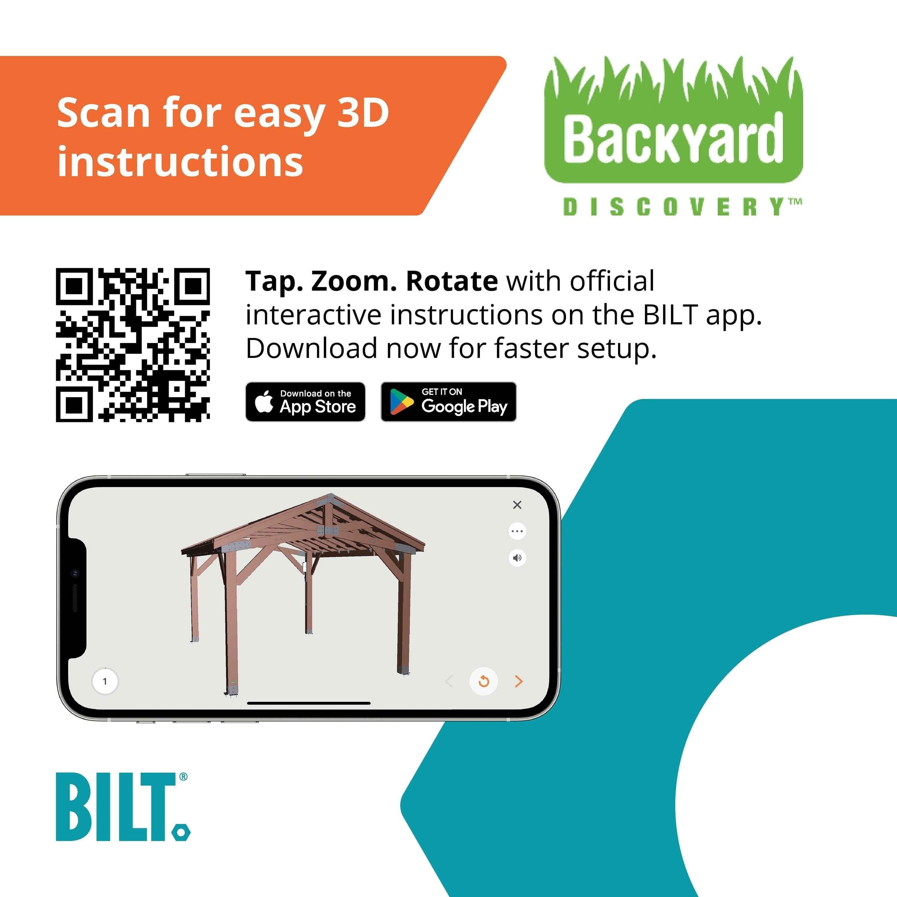 Backyard Discovery 16x12 Norwood Gazebo.