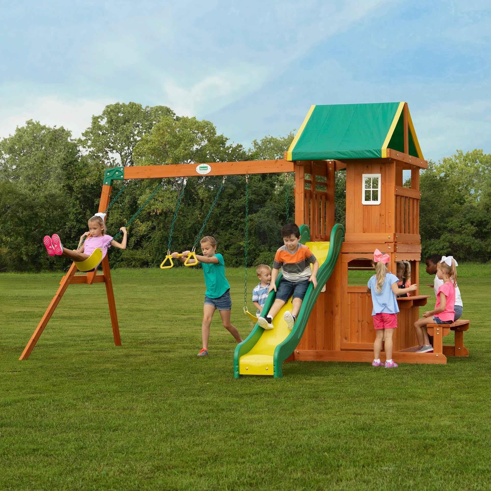 Backyard Discovery Oakmont Swing Set.