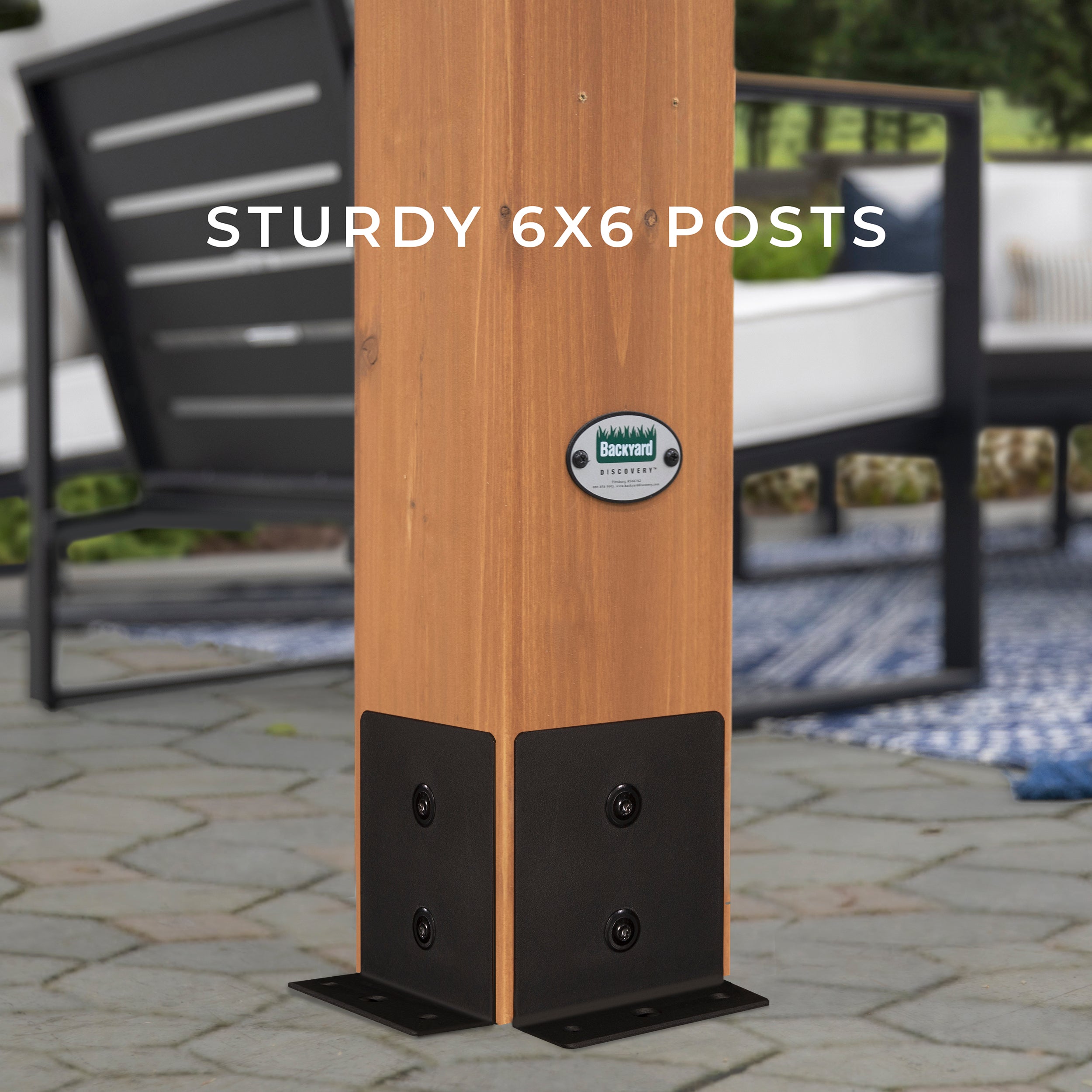 16x12 Beaumont Pergola Posts