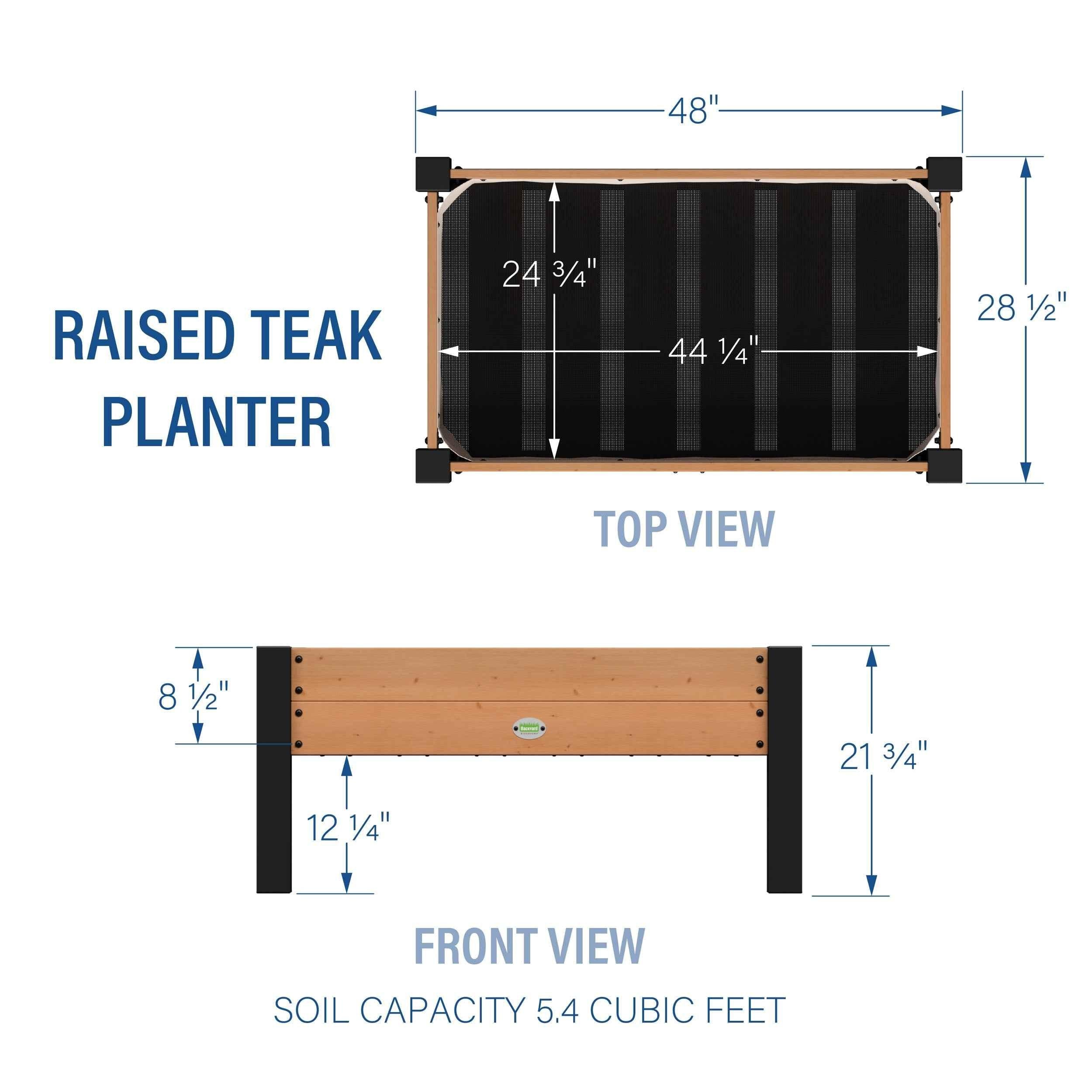Backyard Discovery Raised Planter 100% Authentic Teak Wood.