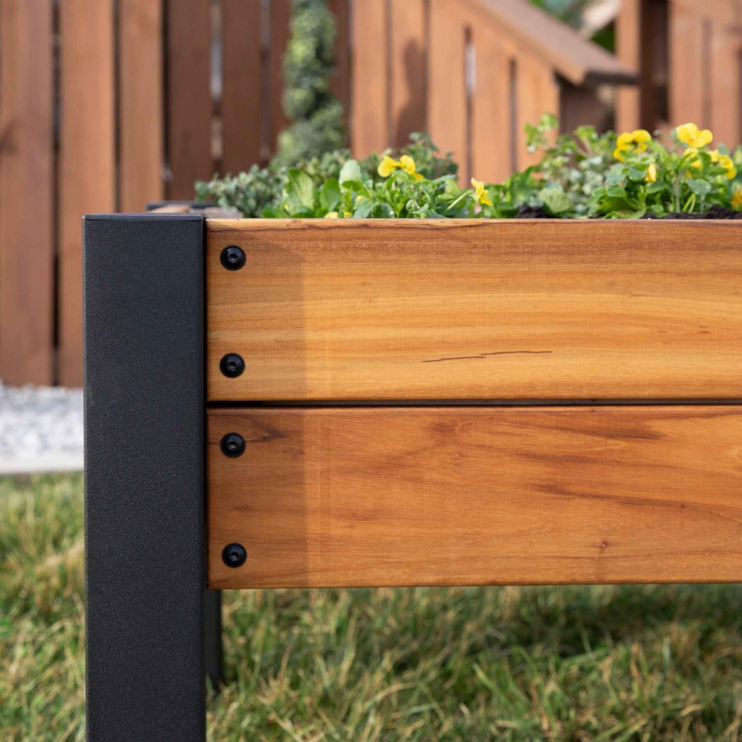 Backyard Discovery Raised Planter 100% Authentic Teak Wood.