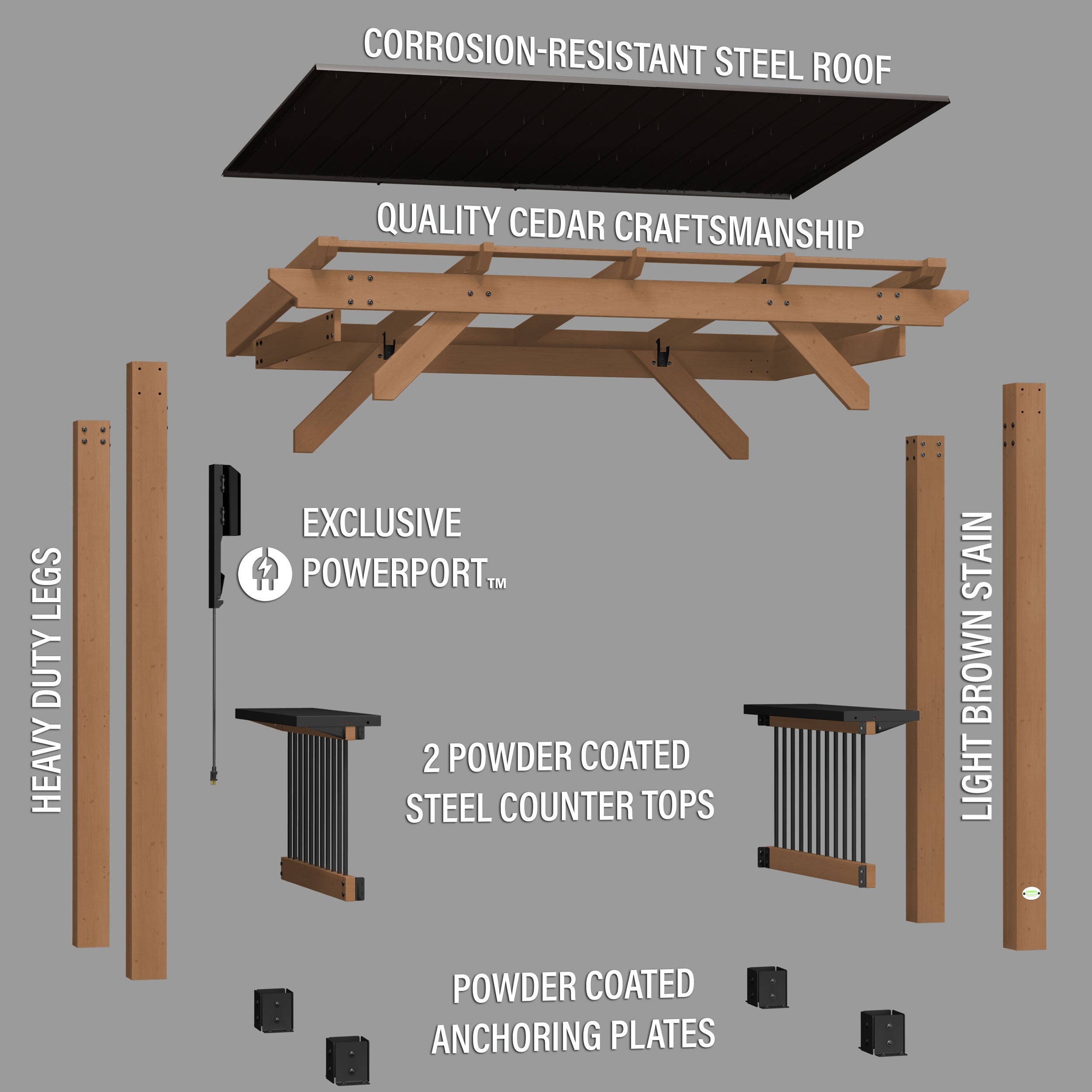 Backyard Discovery Saxony Grill Gazebo